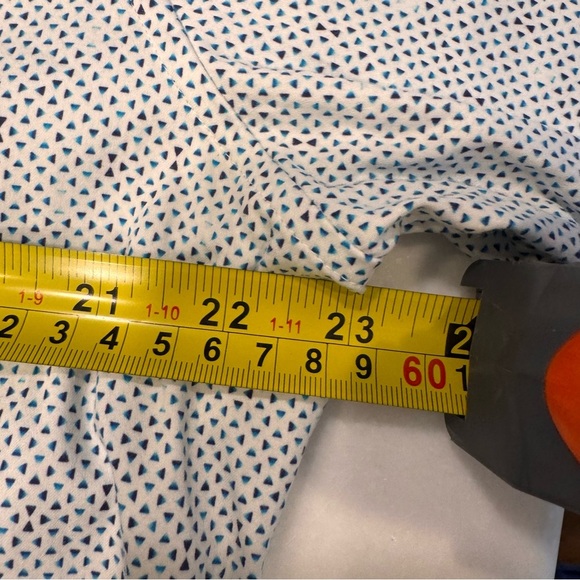 Robert Graham Shirt Mens Sz XL Blue & White Tiny Check Tailored Fit Flip Cuff - Picture 8 of 12